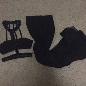 Two piece prom dress